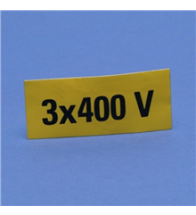 Bpp Blue Point - Voltage marker 35X70Mm 3X400V - 3X400V