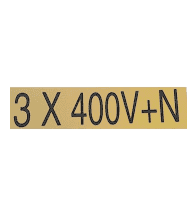 Bpp-Blue-Point - Marqueur Volt 30X130Mm 3X400V+ - 3X400VNG