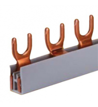 Teco - Guides peigne avec fourche 2P 10MM2 54 modules L1,L2(N) - T10254F