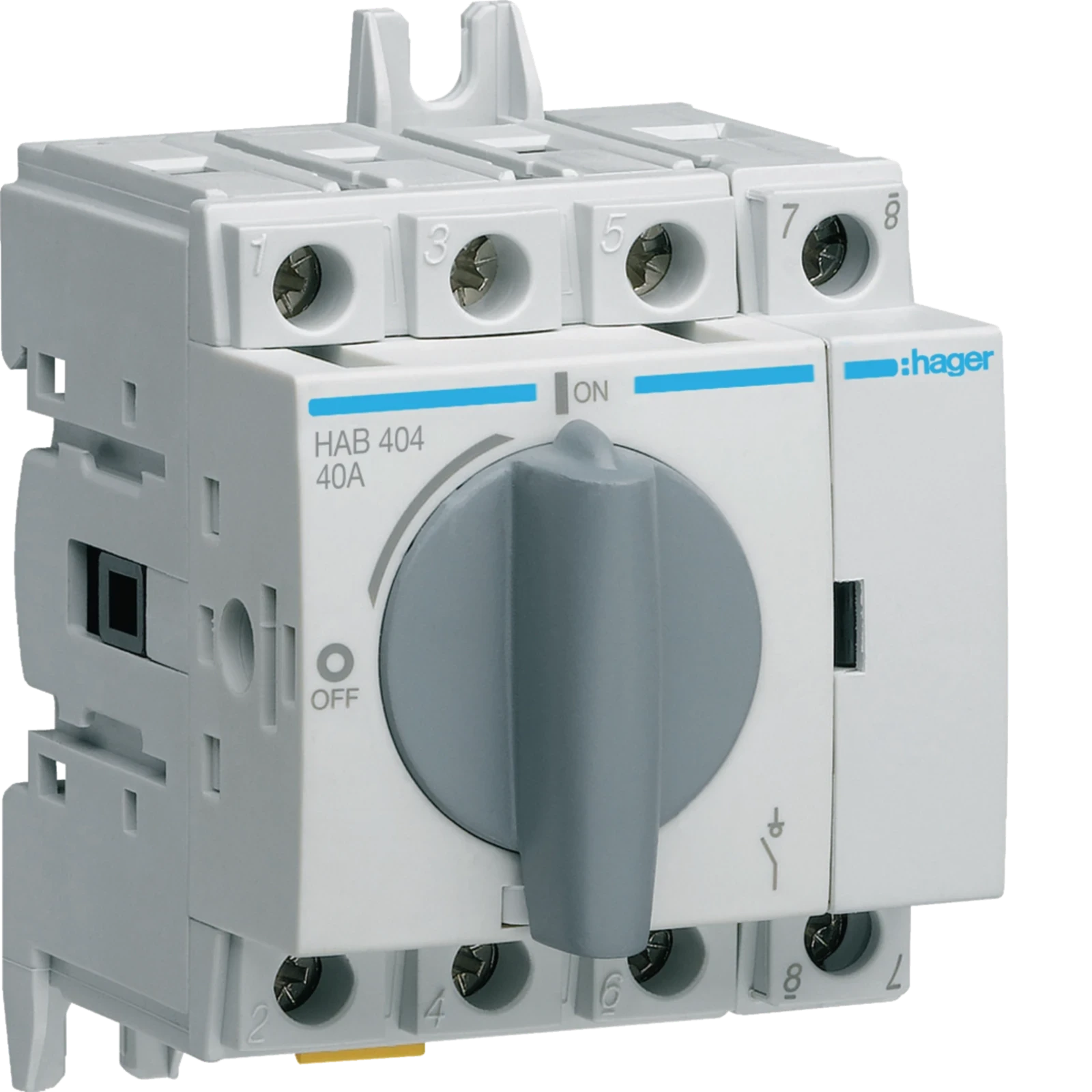 Hager Hoofdschakelaar 4p - 40a - HAB404