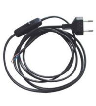 Snoer H03VVH2-F 2x0,75 mm² 2m met schakelaar - 222136-150-50W