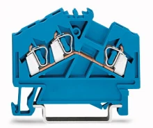 Wago 3 dr fm rijgklem 2,5mm2 blauw - 280-651