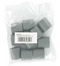 Reddy Embout d’entrée pour conduit 25mm gris RAL 7037 lot de 10 - 1236032642