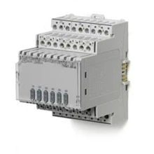 Siemens I/O relaismodule 6 uitgangen met manuele afwijkingsschakelaars - BPZ:TXM1.6R-M