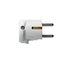 Vanderelst Fiche equerre 2pol t blanc ip2 - NL8309