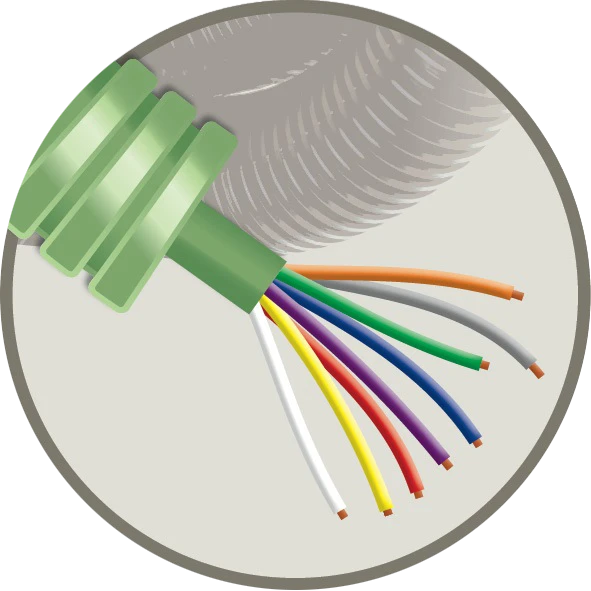 Tube precable sans halogene 16MM parlofonie sgg 8X0,8 D16 par 100M