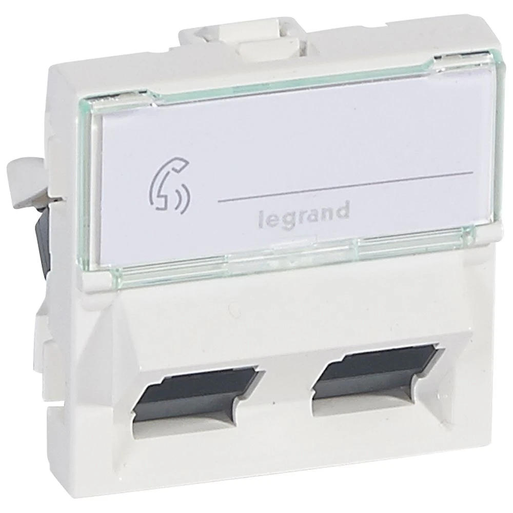 Legrand Mosaic 2xrj45 cat6 utp 45° - 76504