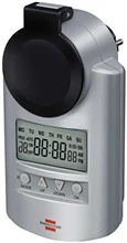 Brennenstuhl Prise de courant programmable hebdomadaire digitale Primera Line IP44 - 1507491