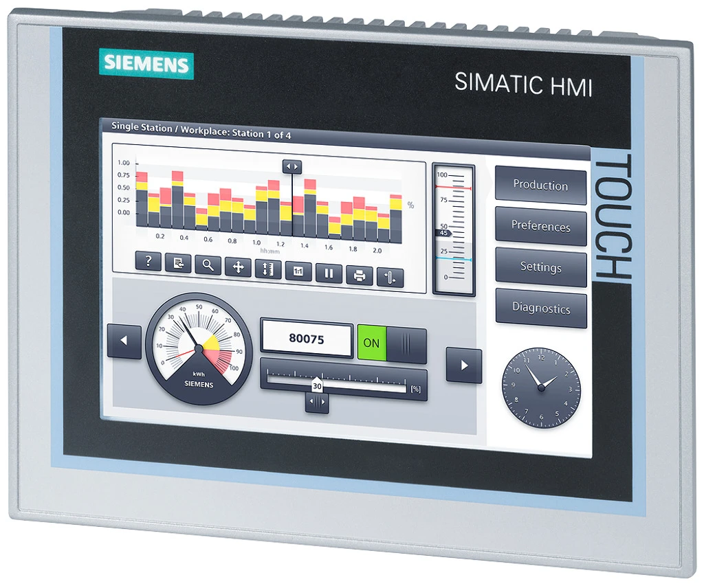 Siemens Pupitre opérateur Simatic TP700 Comfort écran tactile commande DC - 6AV2124-0GC01-0AX0