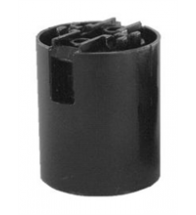 Electroplast - Socket Thermoplast Lisse  Noir - 110S-04