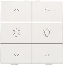 Niko Dubbele dimbediening voor Niko Home Control, white - 101-51046