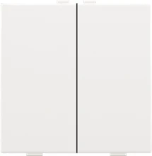 Niko Tweevoudige drukknop voor Niko Home Control, white coated - 154-51002