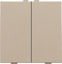 Niko Tweevoudige drukknop voor Niko Home Control, champagne coated - 157-51002