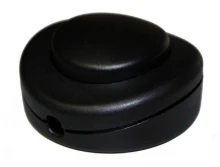 Huppertz Voetdrukschakelaar 2 A zwart - 566/N