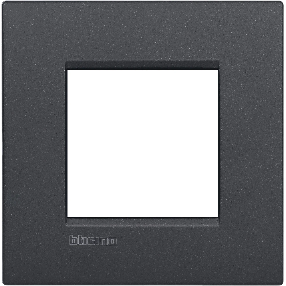 Bticino LivingLight-Plaque Air  2 modules anthracite - LNC4802AR