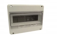 GSV Coffret de distribution IP55 1 rangée 11 modules couvercle transparent - 250-11AM