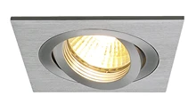 Slv Spot encastré carré aluminium orientable GU10 IP20 230 V - 111361