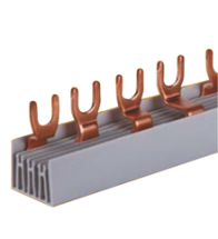 Teco Peigne de raccordement à fourches 4 pôles 16 mm² 20 modules - T16420F