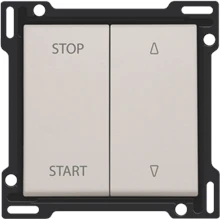 Niko Afwerkingsset voor elektrisch gescheiden rolluikschakelaar, light grey - 102-65905