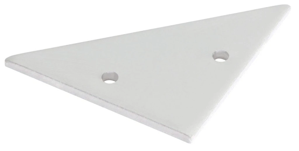 Unibright Embout plat pour profilé blanc - L69DS3EW