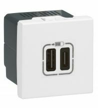 Legrand - Mosaic Chargeur Usb Type A+C 2 Mo - 077592