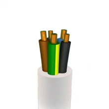 Cable H05vv-f eca 5g1,5 300/500v - VTMB5G1,5WHR100