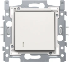 Niko Hotelkaartschakelaar, sokkel, insteekklemmen en afwerkingsset, white - 101-61908