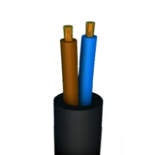 Cable H05vv-f eca 2x1 300/500 v r50 - VTMB2X1BKR50