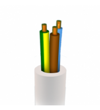 Cable H05vv-f eca 3g0,75 300/500 v - VTMB3G0,75WHR50