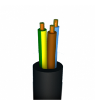 Cable H05vv-f eca 3g2,5 300/500 v - VTMB3G2,5BKR50