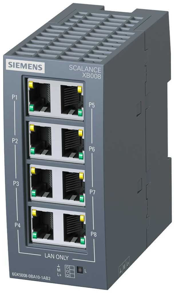 Siemens Commutateur Ethernet industriel non manageable Scalance XB008 - 6GK5008-0BA10-1AB2