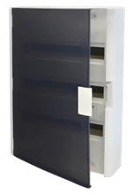 Teco Armoire modulaire Conexbox60 3 rangées porte transparente - MDC60000N