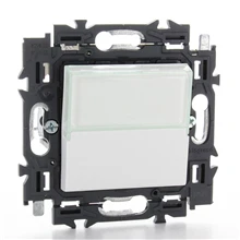 Legrand Valena Next drukknop met etiketh. 6A volledig apparaat wit met spanklauwen - 741550