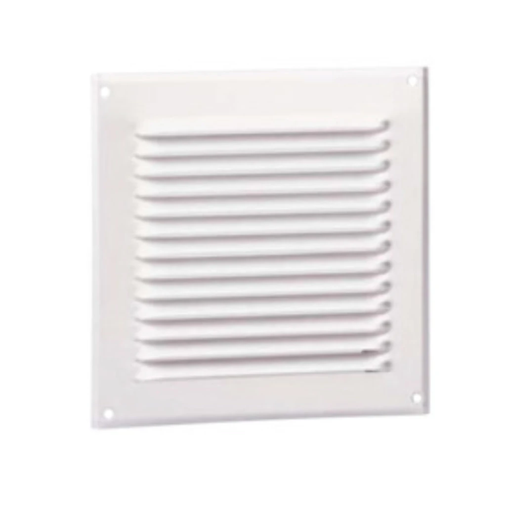 Soler & Palau Grille à lamelles extérieure aluminium 150x150mm blanche - L0136803