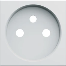 Hager Centraalplaat voor stopcontact Gallery 2P+A polarwit kunststof IP21 - WXD100B