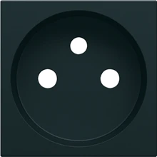 Hager Enjoliveur prise  gallery  2p+T Noir - WXD100N