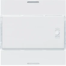 Hager Touche Knx 2 boutons-poussoirs avec Led blanc polaire - WXE312B