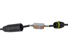 Europole Connecteur linéaire étanche rapide 3 pôles IP68 noir 5-13,5mm - 2120