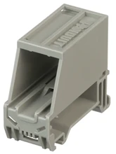 Panduit Mini-Com DIN-rail adapter afgeschermd 1-poorts grijs - 61305675943