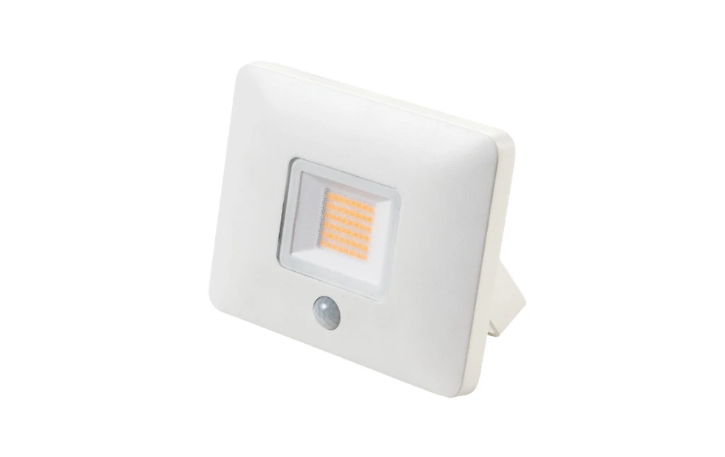 Sg lighting Buiten LED schijnwerper opbouw wit 23 W 3000 K sensor IP65 niet dimbaar - 630053