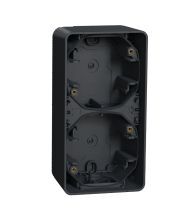Schneider Electric Opbouwdoos 2-voudig verticaal IP55 grijs kunststof - MUR37912