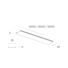 Wever & Ducre strex system blank cover 2.0m - 911002b0