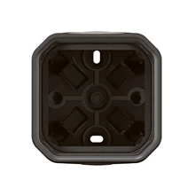 Legrand Plexo opbouwdoos 1 mechanisme 2 membraan ingangen IP 55 - IK08 antraciet - 069601L