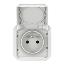 Legrand Plexo prise 2p+t bornes auto - 069621L
