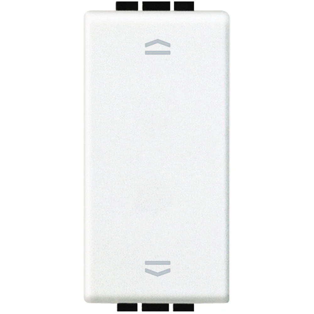 Bticino Bouton-poussoir double pour volets roulants encastré 1 module blanc 250 V IP20 - N4037N