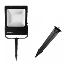 Integratech Grondpin zwart voor Evolve projector 12-72 W 250x38mm - EVSPIKE