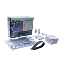 Huppertz Boîte de dérivation 80 x 80 mm enterrée avec presse-étoupes, papier abrasif, résine, moule de coulée, raccords rapides et gants - MF1604