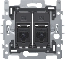 Niko 2 RJ45-aansluitingen UTP Cat. 6A met klauwbevestiging - 170-66172