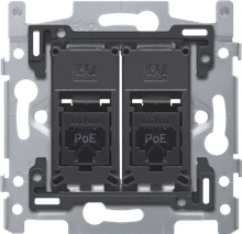 Niko 2 RJ45-aansluitingen UTP Cat. 6 met schroefbevestiging - 170-66262