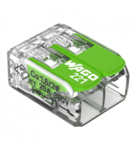Wago Borne compact 2x0,2-4mm green - 221-422